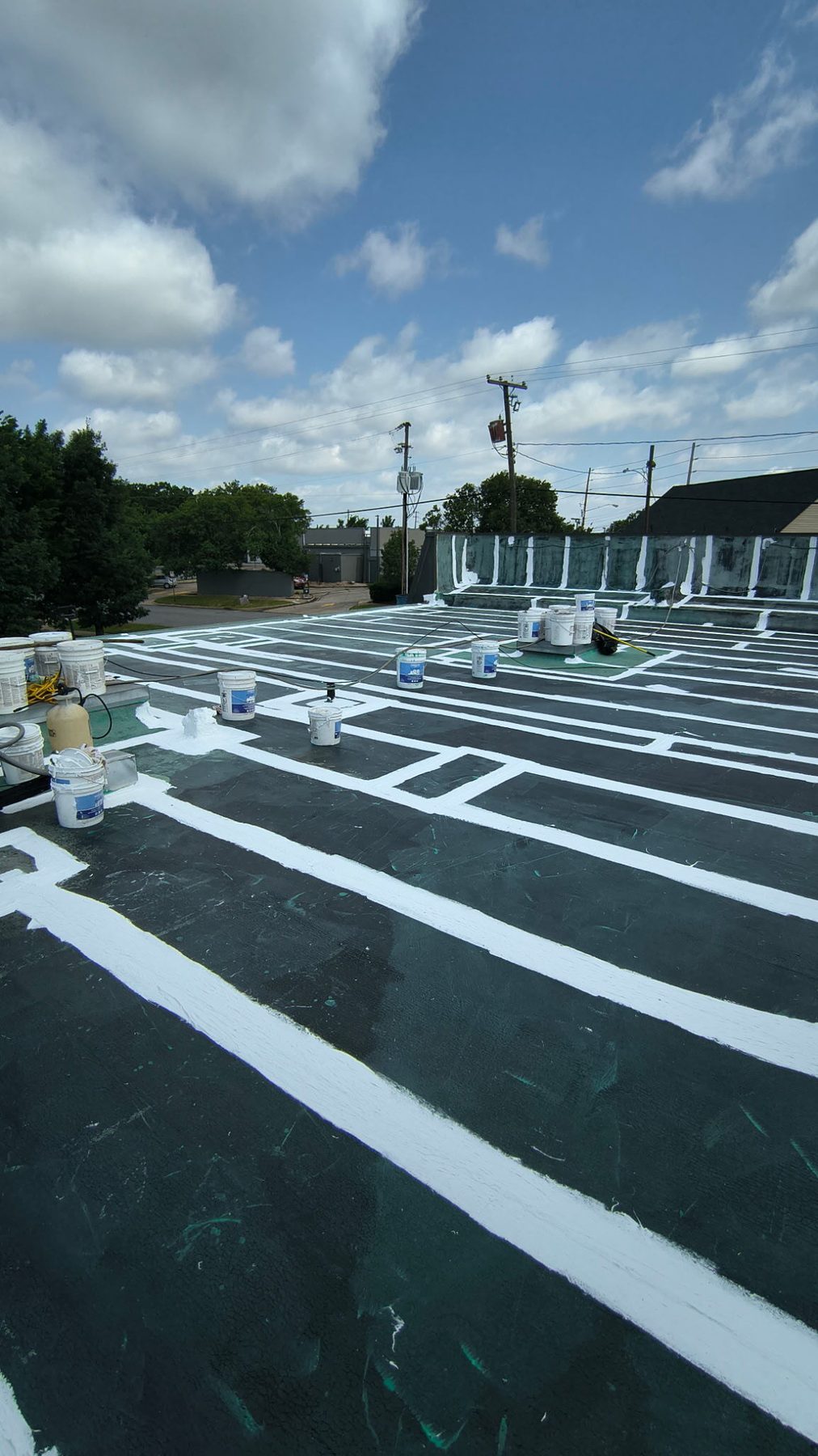Roof mid-restoration